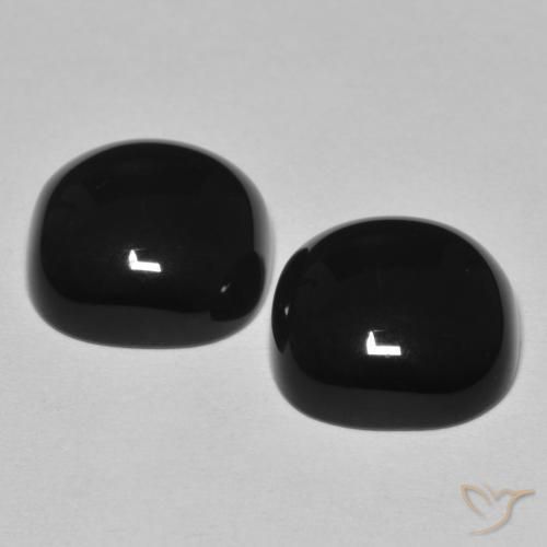 Onyx Gemstones in 11 x 11 mm (calibrated) Size for Sale, Onyx Stones in Black Color