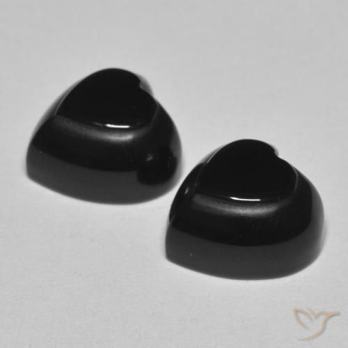 Onyx Gemstones in 10 x 10 mm (calibrated) Size for Sale, Onyx Stones in Black Color