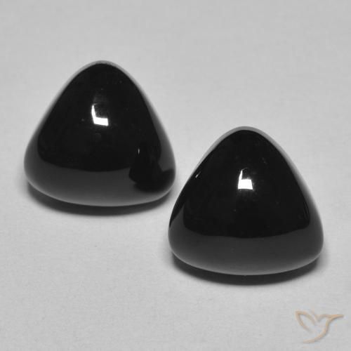 6.48 ct Trillion Onyx, 9.9 x 9.4 mm From Sri Lanka, Photo A