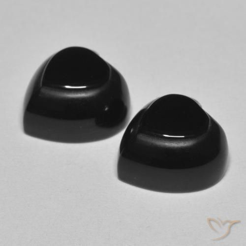 Onyx Gemstones in 10 x 10 mm (calibrated) Size for Sale, Onyx Stones in Black Color