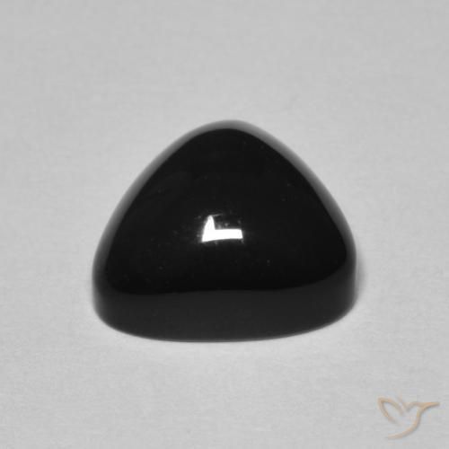 Onyx Gemstone in 9.9 x 9.4 mm Size for Sale, Onyx Stone in Black Color