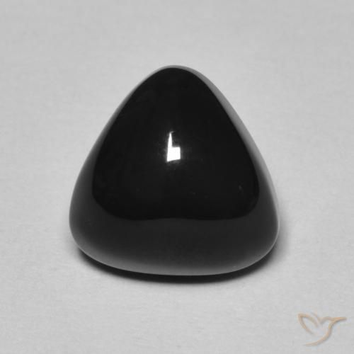 3.16ct Natural Black Onyx, Trillion, Opaque