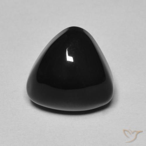 3.24 ct Trillion Onyx, 9.9 x 9.3 mm From Sri Lanka, Photo A