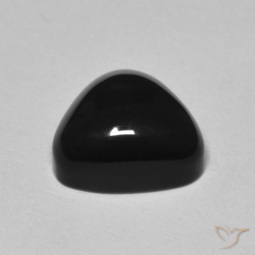 3.35ct Natural Black Onyx, Trillion, Opaque