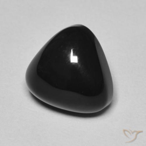 Onyx Gemstone in 9.9 x 9.3 mm Size for Sale, Onyx Stone in Black Color