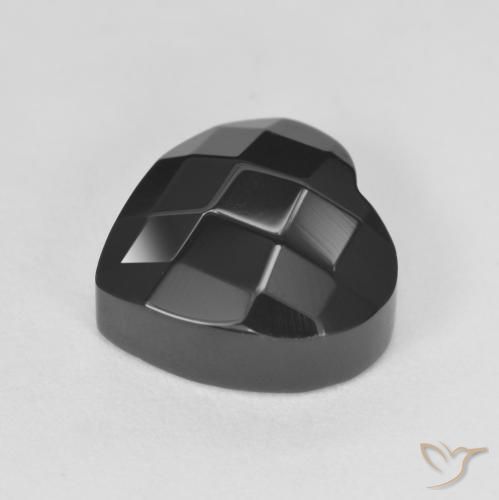 Onyx Gemstone in 10.5 x 10.4 mm Size for Sale, Onyx Stone in Black Color