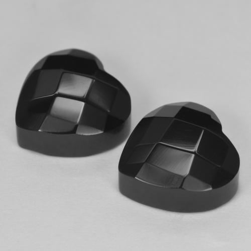 Onyx Gemstones in 10.5 x 10.4 mm Size for Sale, Onyx Stones in Black Color