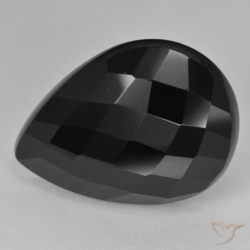 Onyx Gemstone in 25 x 18 mm (calibrated) Size for Sale, Onyx Stone in Black Color