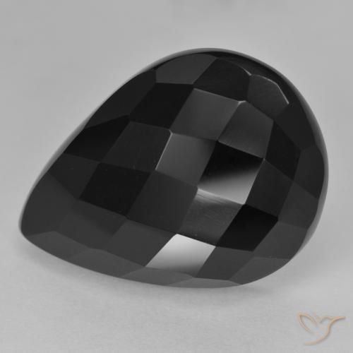 Onyx Gemstone in 25 x 18 mm (calibrated) Size for Sale, Onyx Stone in Black Color