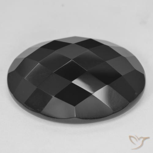 28.87ct Natural Black Onyx, Oval, Opaque