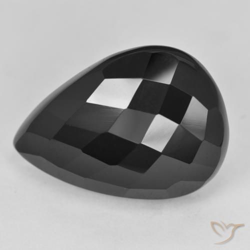 Onyx Gemstone in 25 x 18 mm (calibrated) Size for Sale, Onyx Stone in Black Color