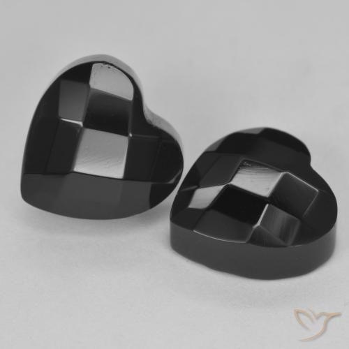 Onyx Gemstones in 10 x 10 mm (calibrated) Size for Sale, Onyx Stones in Black Color