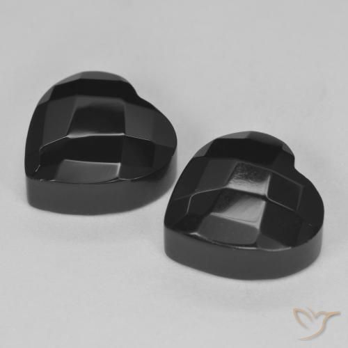 Onyx Gemstones in 10.4 x 10.4 mm Size for Sale, Onyx Stones in Black Color