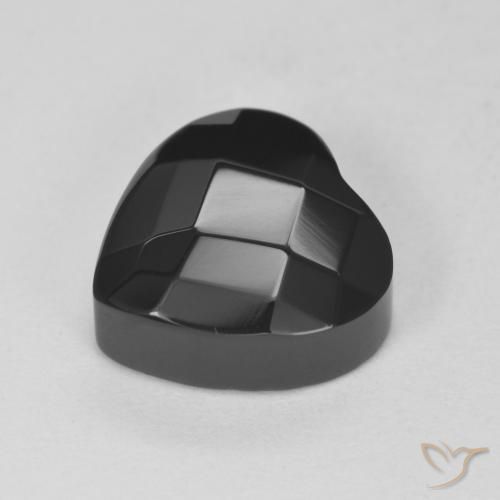 Onyx Gemstone in 10.4 x 10.3 mm Size for Sale, Onyx Stone in Black Color