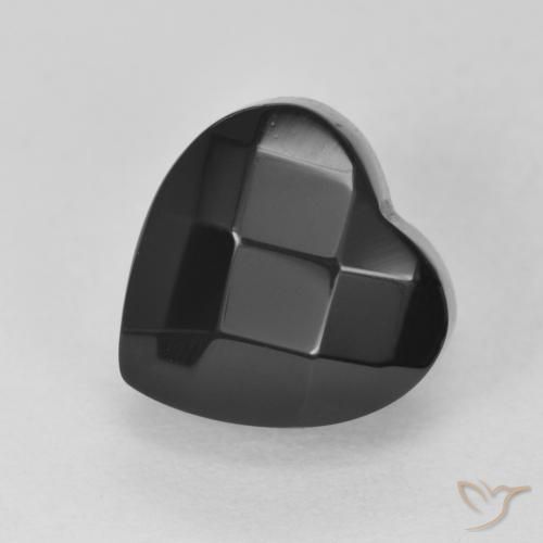 Onyx taillé en rose de 4,38 ct, 10,5 x 10,4 mm du Sri Lanka, Photo A