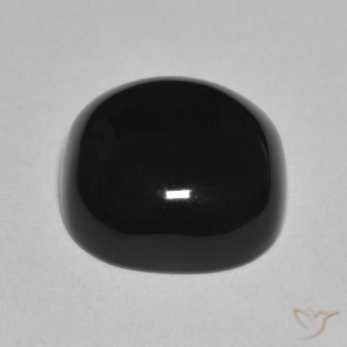Onyx Gemstone in 11 x 11 mm (calibrated) Size for Sale, Onyx Stone in Black Color