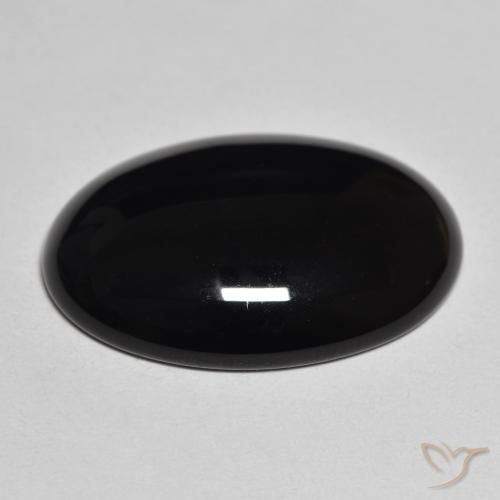 Onyx Gemstone in 25 x 18 mm (calibrated) Size for Sale, Onyx Stone in Black Color