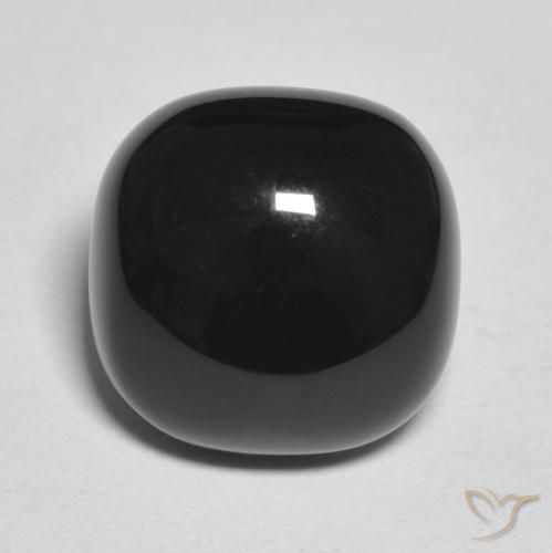 4.83ct Natural Black Onyx, Cushion, Opaque