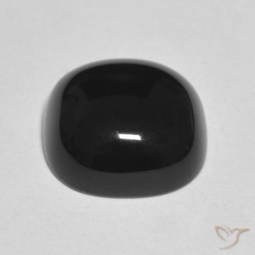Onyx Gemstone in 11 x 11 mm (calibrated) Size for Sale, Onyx Stone in Black Color