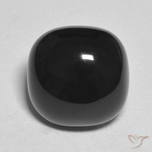 4.89ct Natural Black Onyx, Cushion, Opaque