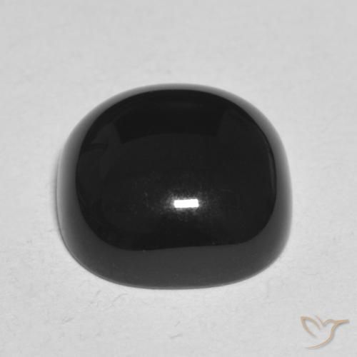 Onyx Gemstone in 11 x 11 mm (calibrated) Size for Sale, Onyx Stone in Black Color