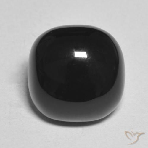4.84ct Natural Black Onyx, Cushion, Opaque