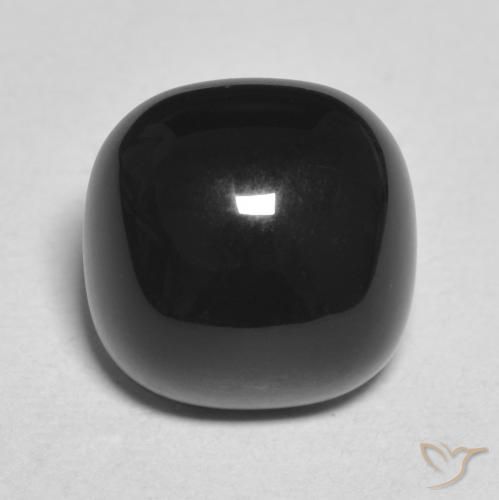 4.70ct Natural Black Onyx, Cushion, Opaque