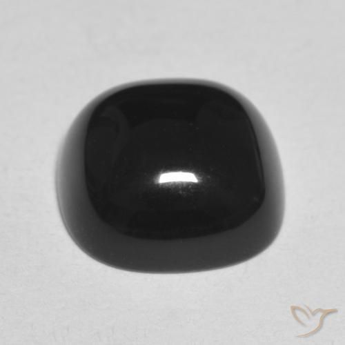 Onyx Gemstone in 11 x 11 mm (calibrated) Size for Sale, Onyx Stone in Black Color