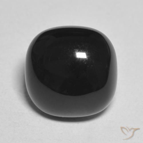 4.85ct Natural Black Onyx, Cushion, Opaque