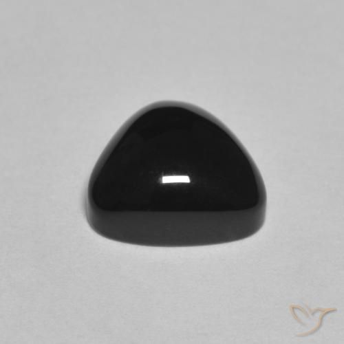 Onyx Gemstone in 9.9 x 9.3 mm Size for Sale, Onyx Stone in Black Color