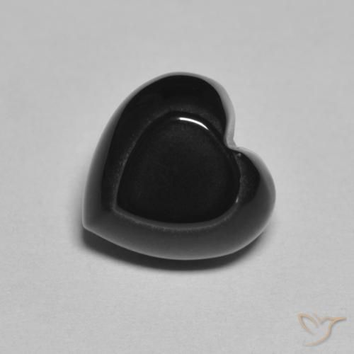 4.34 ct Heart Onyx, 10.2 x 10 mm From Sri Lanka, Photo A