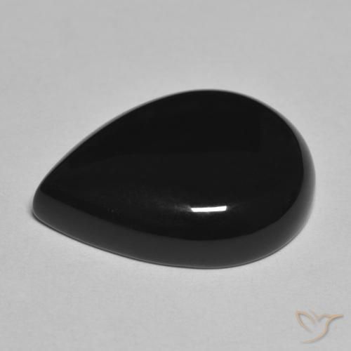 Onyx Gemstone in 20 x 15 mm (calibrated) Size for Sale, Onyx Stone in Black Color