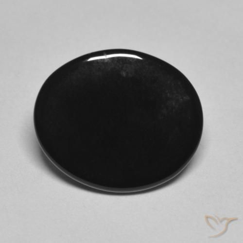4.07 ct Oval Onyx, 13.1 x 11.1 mm From Sri Lanka, Photo A