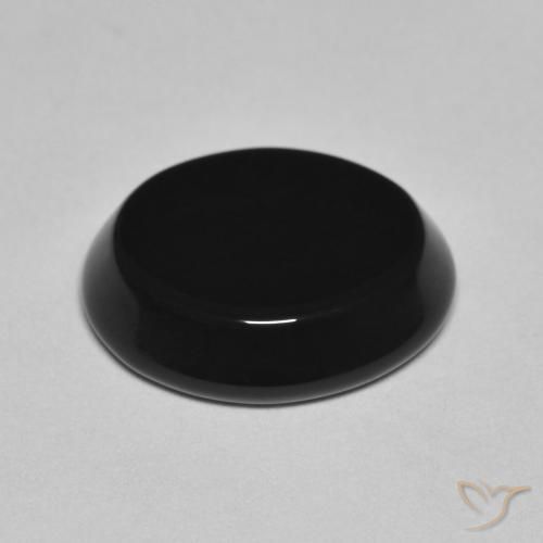 Onyx Gemstone in 13 x 11 mm (calibrated) Size for Sale, Onyx Stone in Black Color