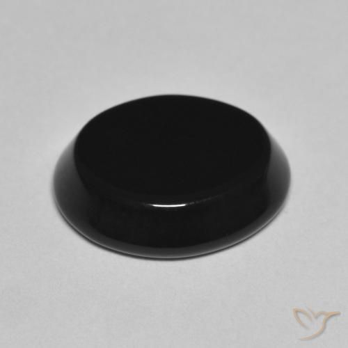 Onyx Gemstone in 13 x 11 mm (calibrated) Size for Sale, Onyx Stone in Black Color