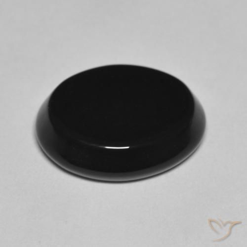 Onyx Gemstone in 13 x 11 mm (calibrated) Size for Sale, Onyx Stone in Black Color