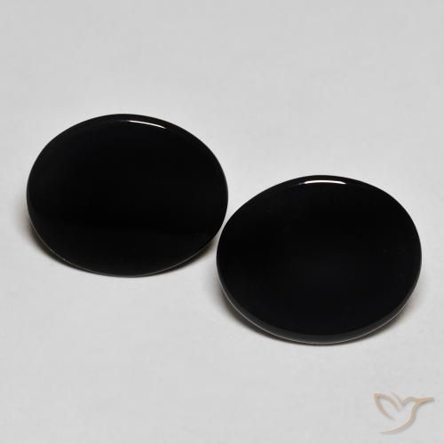 8.12ctw Natural Black Onyx, Oval, Opaque