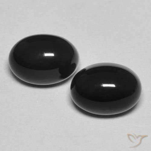 2.38 ct Oval Onyx, 7.2 x 5.2 mm From Sri Lanka, Photo A