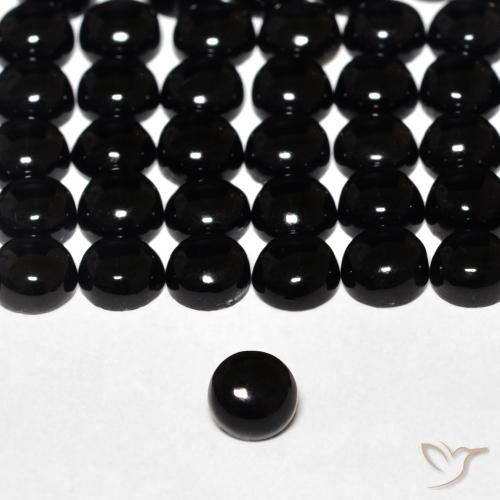 0,18 ct runder Onyx, 3,6 mm aus Sri Lanka, Photo A