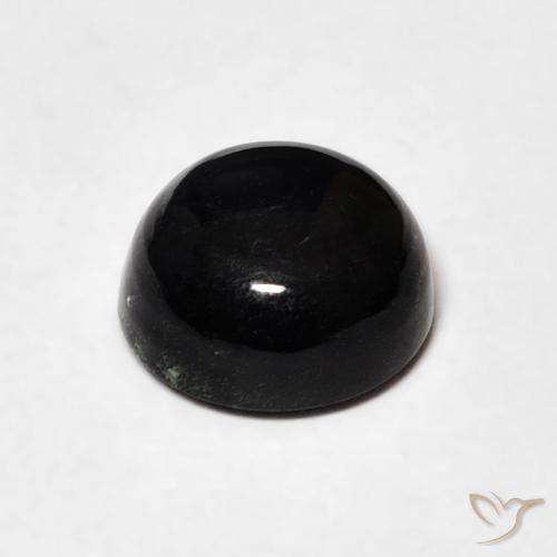 Onyx Gemstone in 7 mm (calibrated) Size for Sale, Onyx Stone in Black Color