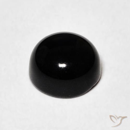 Onyx Gemstone in 7 mm (calibrated) Size for Sale, Onyx Stone in Black Color