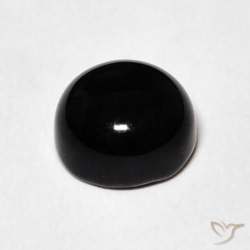 Onyx Gemstone in 7 mm (calibrated) Size for Sale, Onyx Stone in Black Color