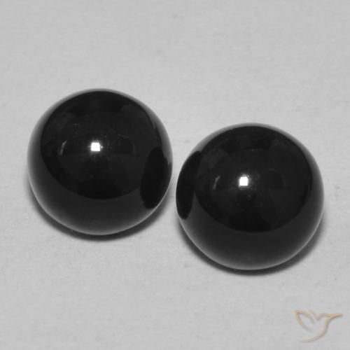 2.31 ct Round Onyx, 6.3 mm From Sri Lanka, Photo A