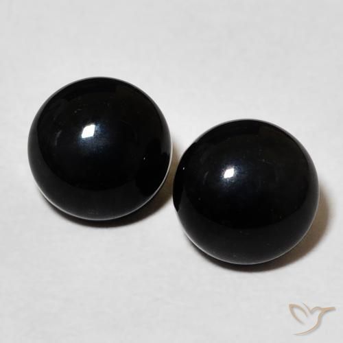 3.36 ct Round Onyx, 7.3 mm From Sri Lanka, Photo A