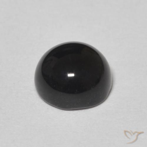 Onyx Gemstone in 6.5 mm (calibrated) Size for Sale, Onyx Stone in Black Color