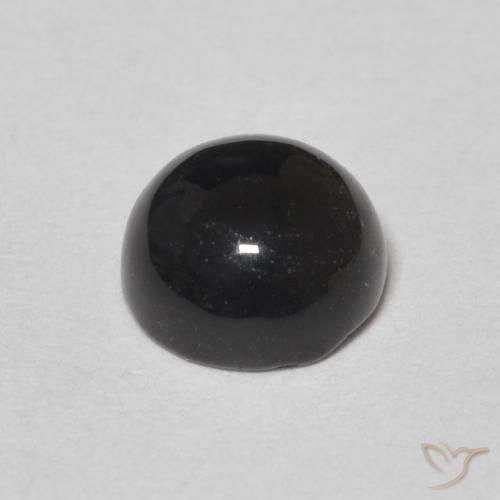 Onyx Gemstone in 6.5 mm (calibrated) Size for Sale, Onyx Stone in Black Color