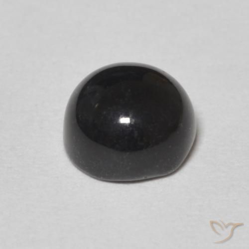 Onyx Gemstone in 6.5 mm (calibrated) Size for Sale, Onyx Stone in Black Color