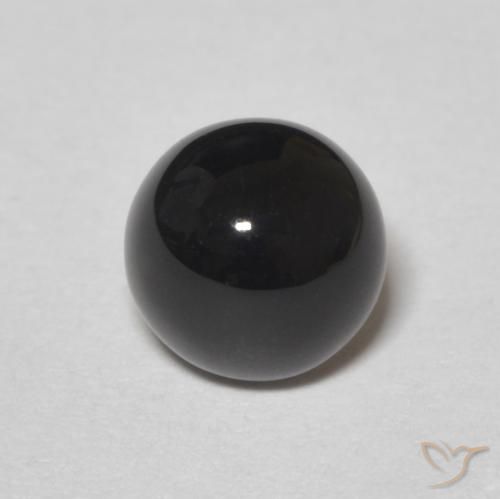 1.16ct Natural Black Onyx, Round, Opaque 1.16ct Natural Black Onyx, Round, Opaque