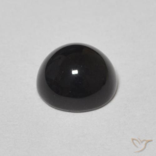 Onyx Gemstone in 6.5 mm (calibrated) Size for Sale, Onyx Stone in Black Color