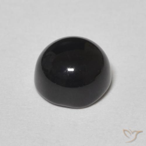 Onyx Gemstone in 6.5 mm (calibrated) Size for Sale, Onyx Stone in Black Color
